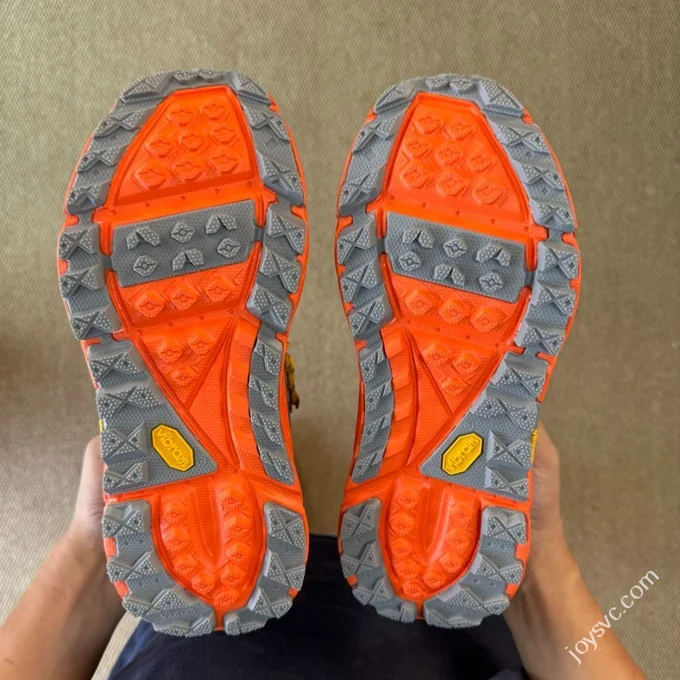 Pure Original Hoka ONE ONE Ultra High Top Black Grey Red Trail Running Shoes 1129958/BCPPP
