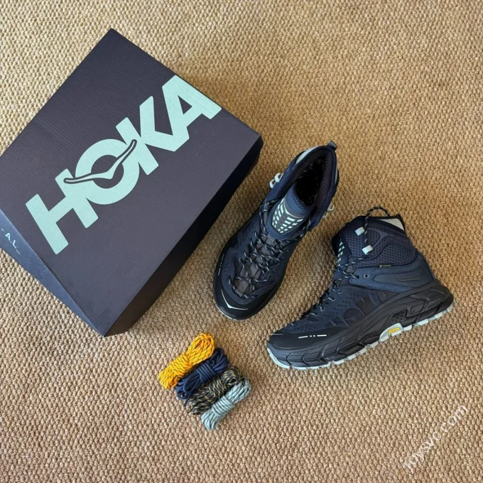 Pure Original Hoka ONE ONE Ultra High Top Deep Blue Collaboration Trail Running Shoes 1144651/BJDT
