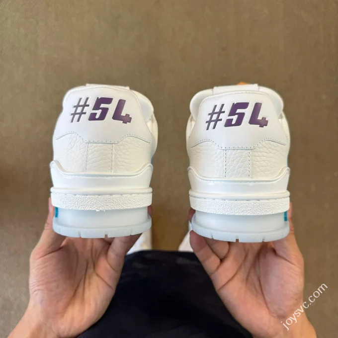 LV Shanghai Cruise Limited White Blue Purple LOUIS VUITTON Trainer