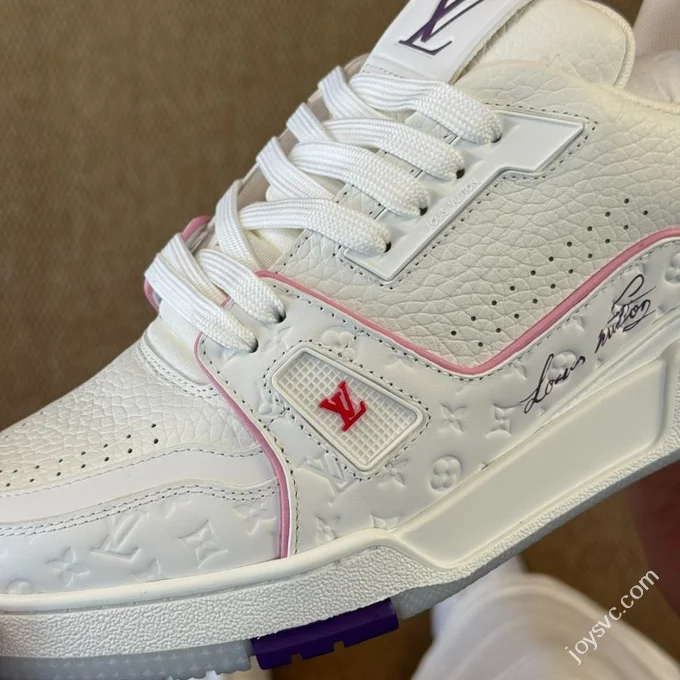 LV Shanghai Cruise Limited White Pink LOUIS VUITTON Trainer