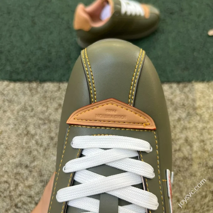 LV Soccer Shoes Green Red Brown LOUIS VUITTON x Nigo Collaboration FW25