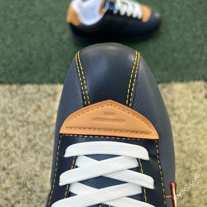 LV Soccer Shoes Blue Brown LOUIS VUITTON x Nigo Collaboration FW25