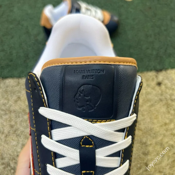 LV Soccer Shoes Blue Brown LOUIS VUITTON x Nigo Collaboration FW25