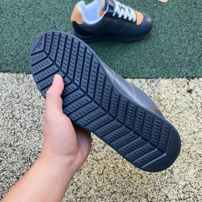 LV Soccer Shoes Blue Brown LOUIS VUITTON x Nigo Collaboration FW25