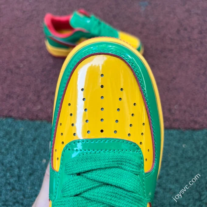OWF Pure Original Air Force 1 AF1 Lil Yachty x Nike Green Gold Red IH4383-300
