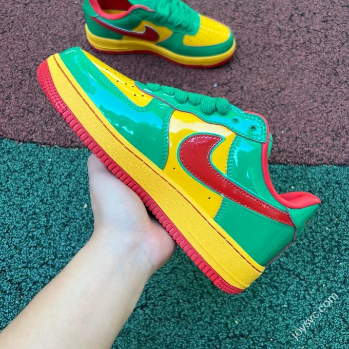 OWF Pure Original Air Force 1 AF1 Lil Yachty x Nike Green Gold Red IH4383-300