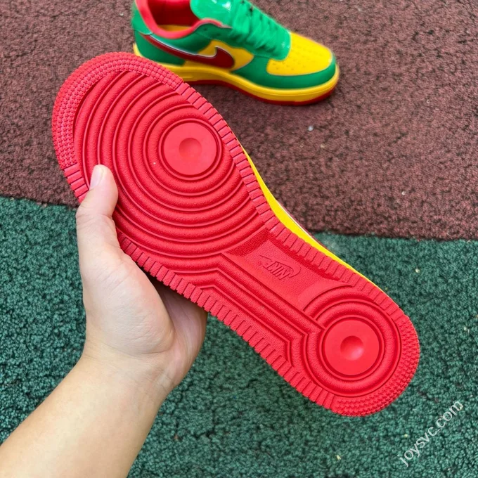 OWF Pure Original Air Force 1 AF1 Lil Yachty x Nike Green Gold Red IH4383-300