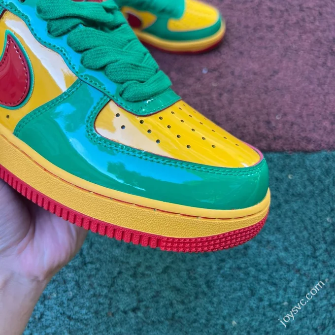 OWF Pure Original Air Force 1 AF1 Lil Yachty x Nike Green Gold Red IH4383-300