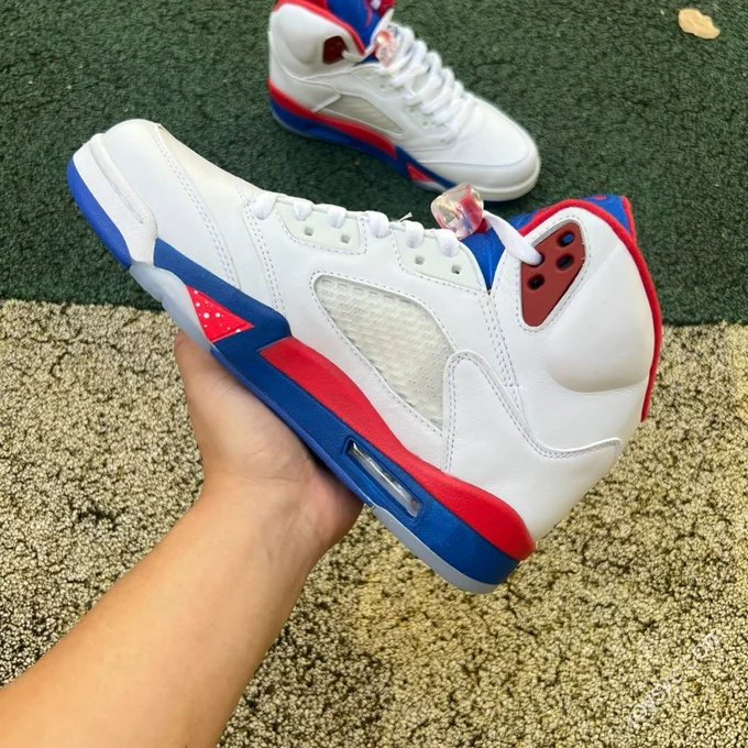 Pure Original AJ5 White Blue Red HQ7978-102