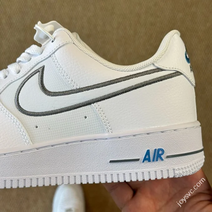 3A Pure Original Air Force 1 AF1 Splice White Grey IB7677-100