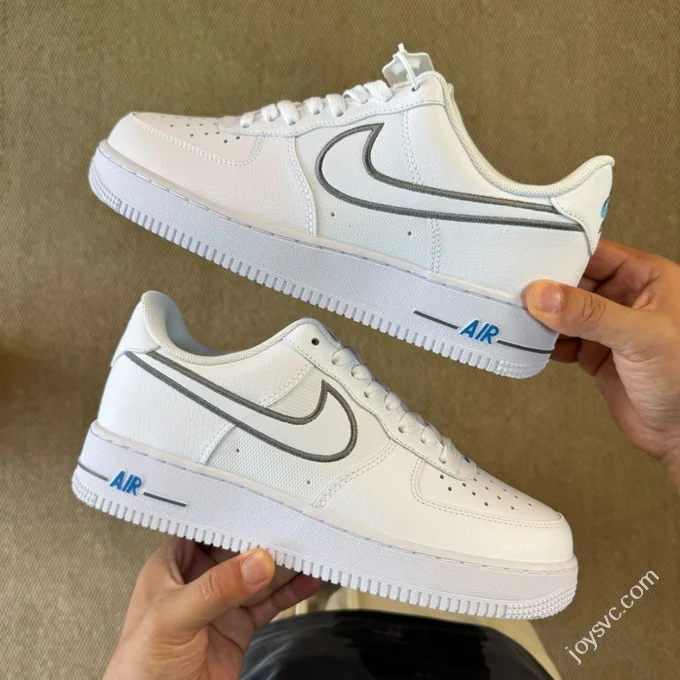 3A Pure Original Air Force 1 AF1 Splice White Grey IB7677-100