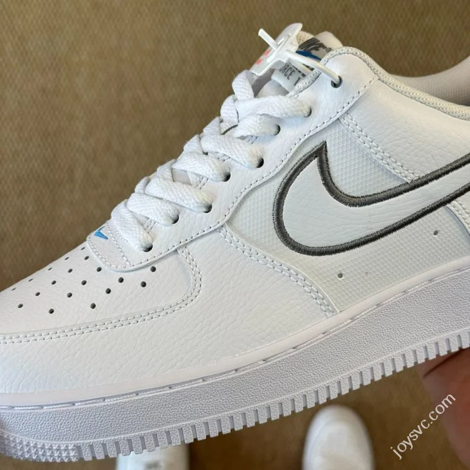 3A Pure Original Air Force 1 AF1 Splice White Grey IB7677-100