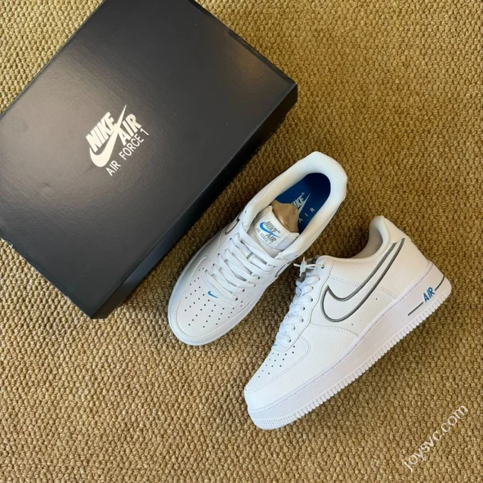 3A Pure Original Air Force 1 AF1 Splice White Grey IB7677-100