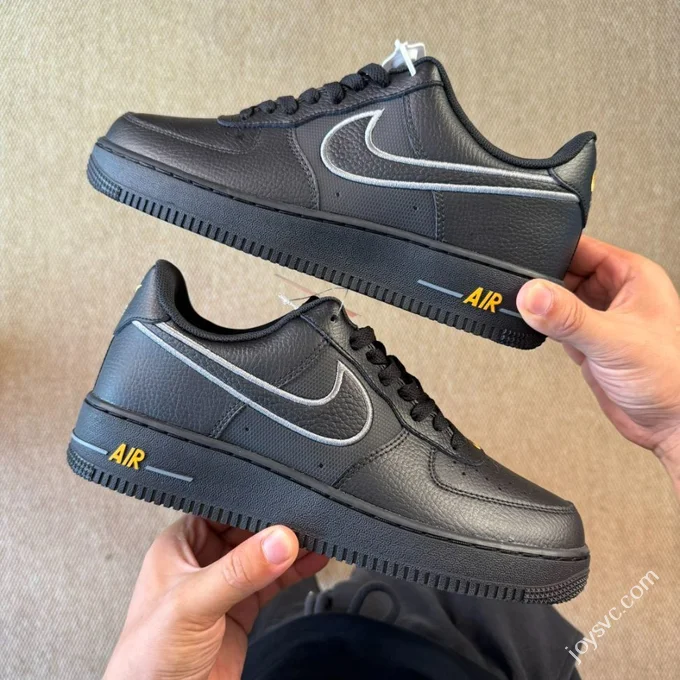 3A Pure Original Air Force 1 AF1 Splice Black IB7677-001