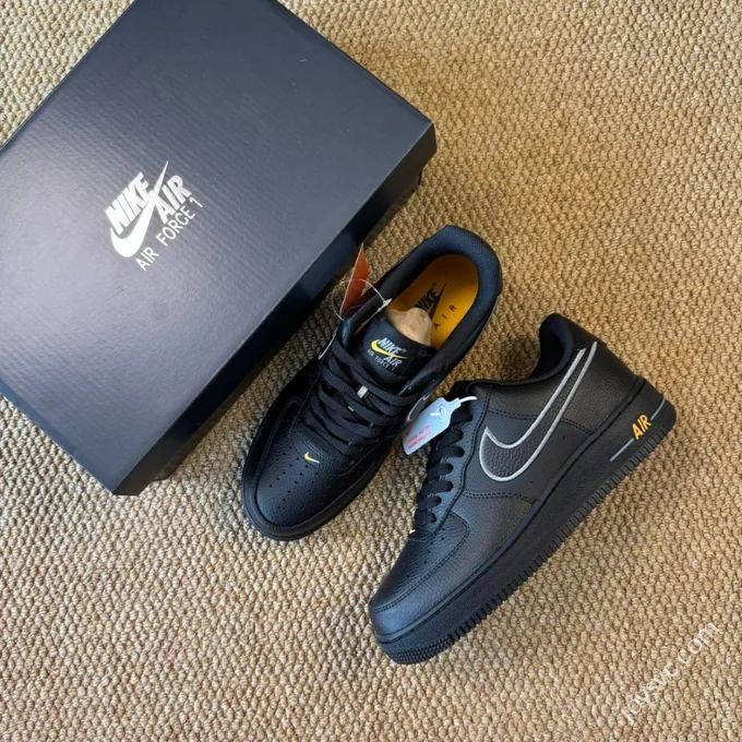 3A Pure Original Air Force 1 AF1 Splice Black IB7677-001