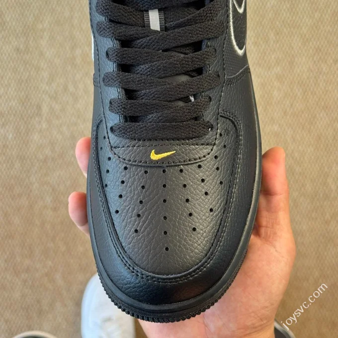 3A Pure Original Air Force 1 AF1 Splice Black IB7677-001