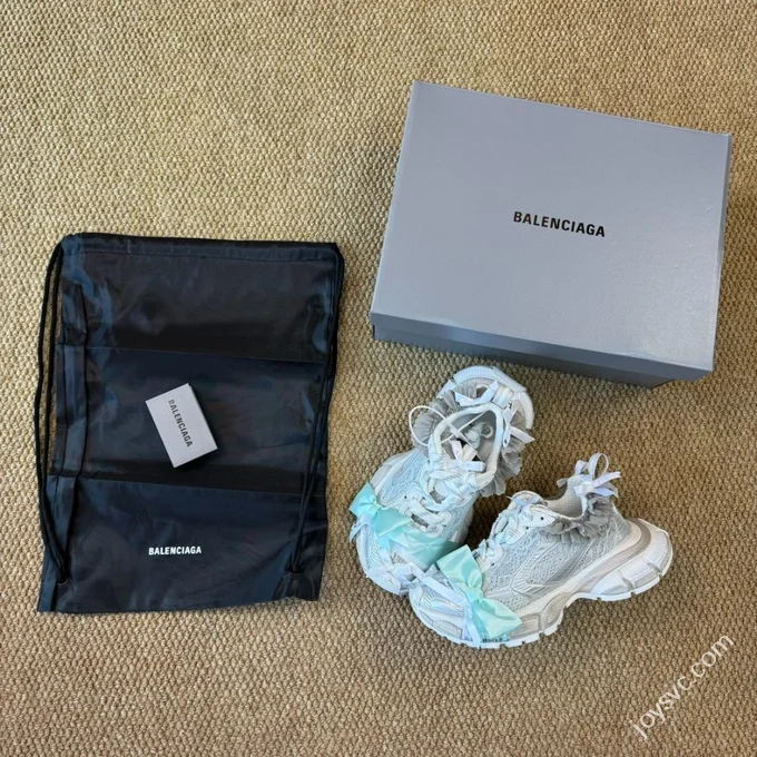 VG Balenciaga 3XL 10th Generation Lace Ribbon Beige White