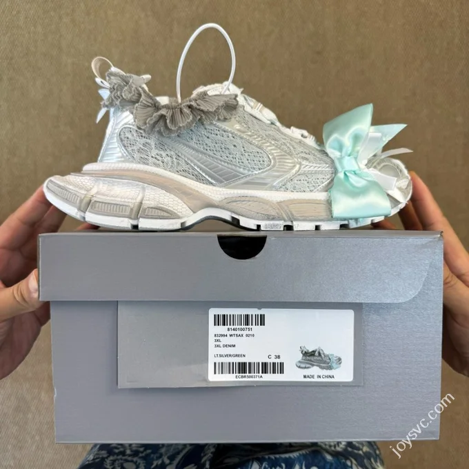 VG Balenciaga 3XL 10th Generation Lace Ribbon Beige White