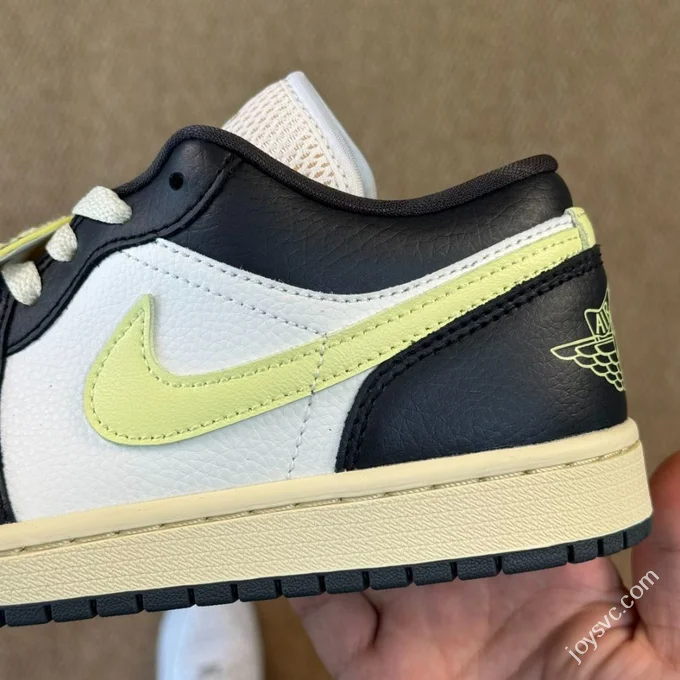 DT Pure Original AJ1 Low Top 85 Black Fluorescent Green HQ3009-003