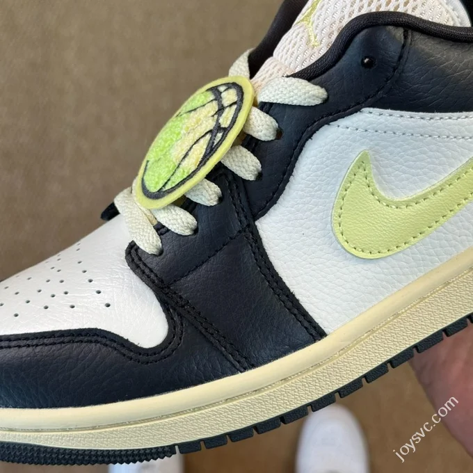 DT Pure Original AJ1 Low Top 85 Black Fluorescent Green HQ3009-003