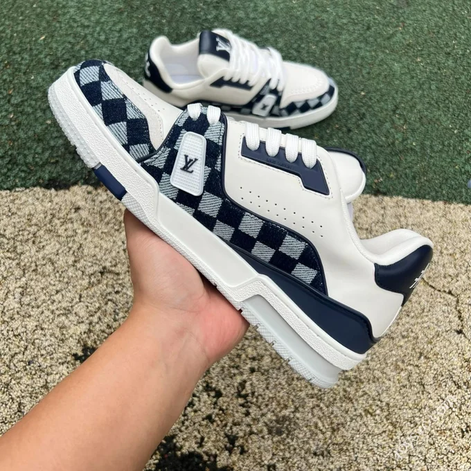 LV Nigo White Blue Denim LOUIS VUITTON x Nigo Trainer FW25