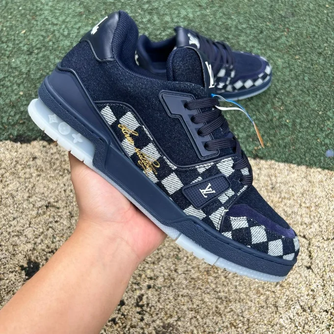 LV Nigo Blue Denim LOUIS VUITTON x Nigo Trainer FW25