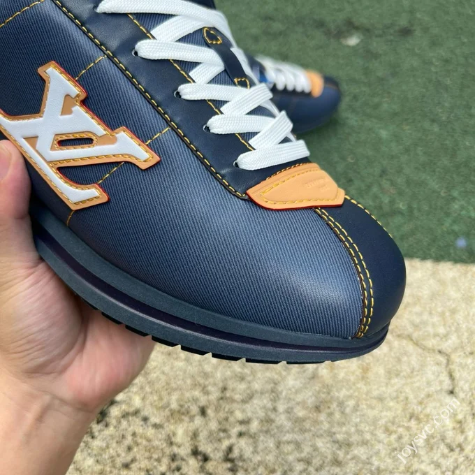 LV Soccer Shoes Blue LOUIS VUITTON x Nigo Collaboration FW25