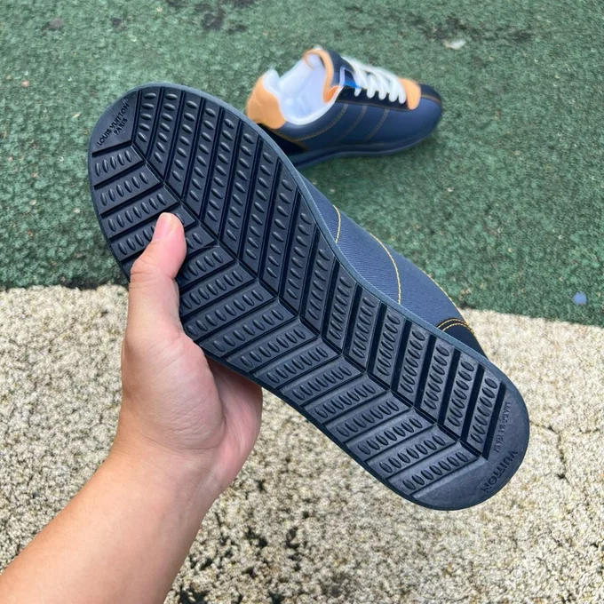 LV Soccer Shoes Blue LOUIS VUITTON x Nigo Collaboration FW25