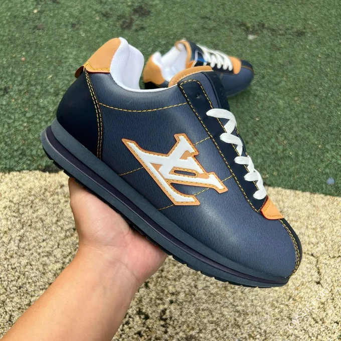 LV Soccer Shoes Blue LOUIS VUITTON x Nigo Collaboration FW25