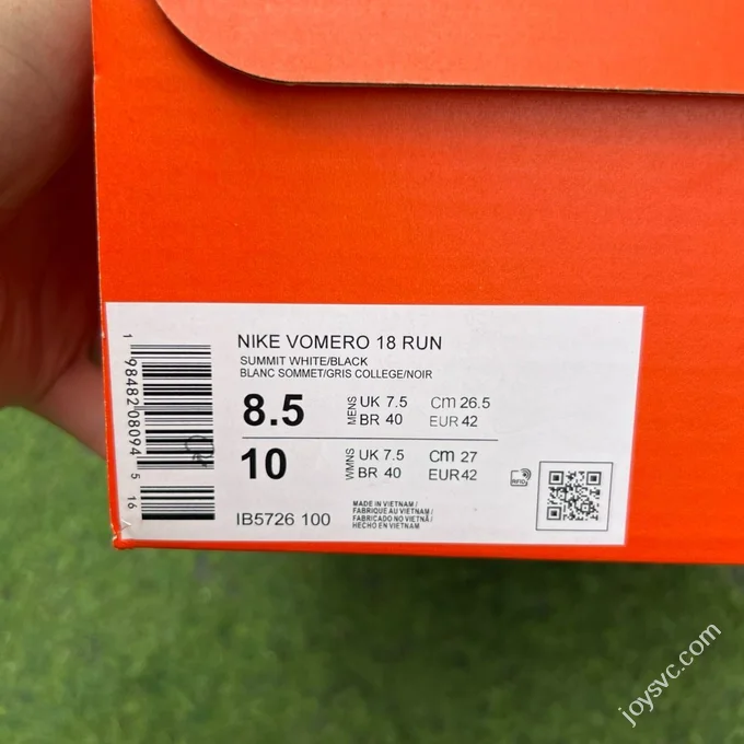 Nike Vomero 18 Running Shoes White Grey Marathon IB5726-100