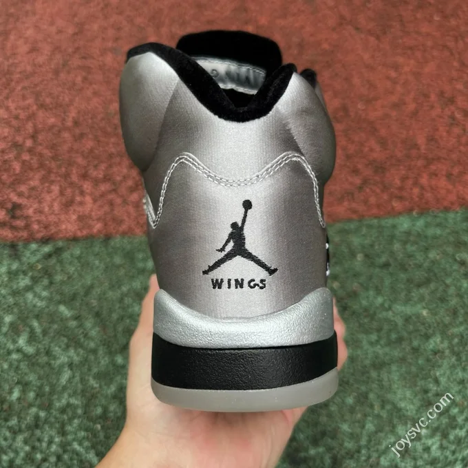 AJ5 Silver Grey Silk Air Jordan 5 Wings IO2038-001