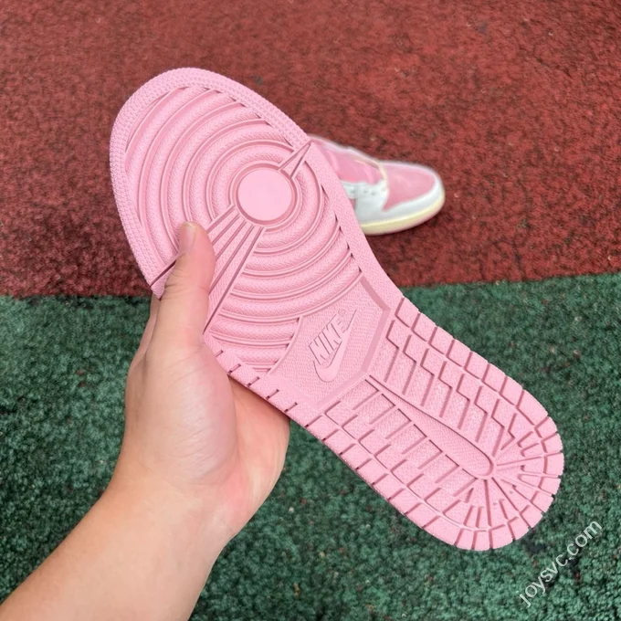 AJ1 Travis Scott Low Top White Pink Red DM7866-601