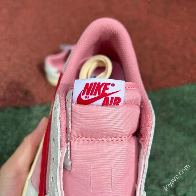AJ1 Travis Scott Low Top White Pink Red DM7866-601