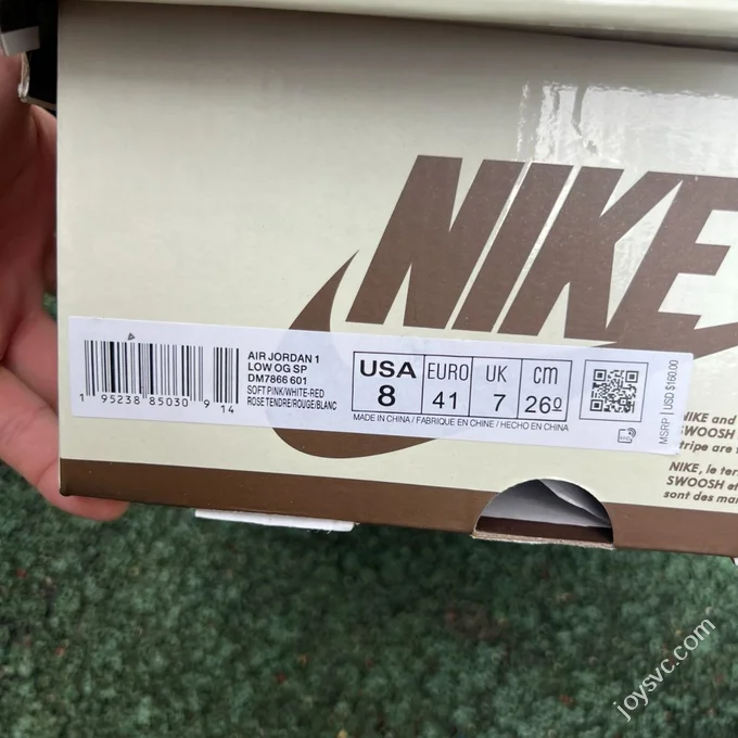 AJ1 Travis Scott Low Top White Pink Red DM7866-601