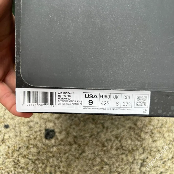 OG Pure Original AJ5 PSG Collaboration Black Pink HQ3004-001