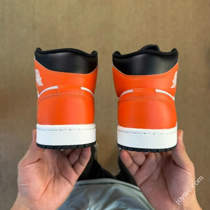DT Passed Inspection AJ1 Low Top Black White Orange DQ8426-801