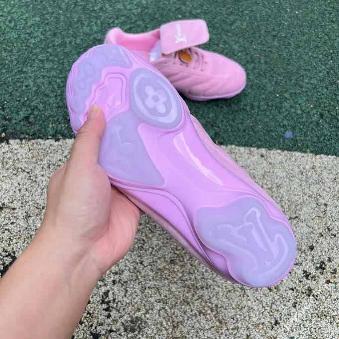 LV Soccer Shoes Pink LOUIS VUITTON Footprint Soccer
