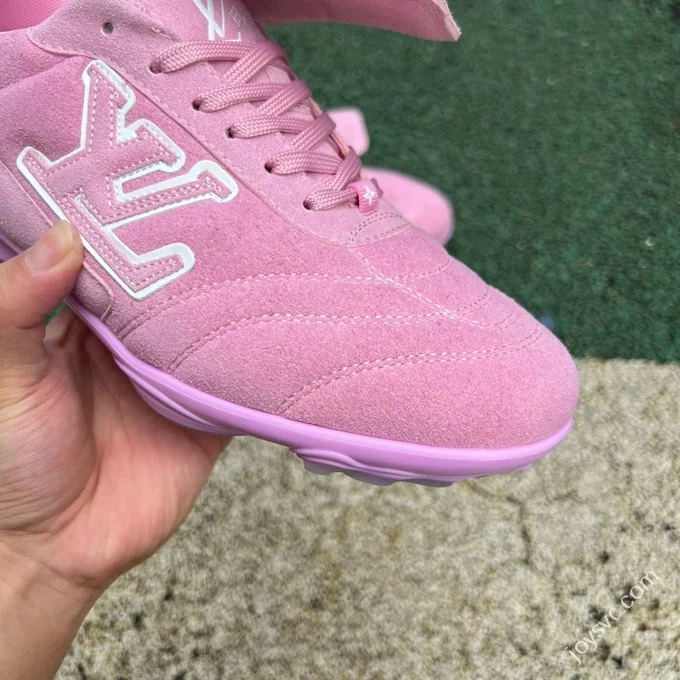 LV Soccer Shoes Pink LOUIS VUITTON Footprint Soccer