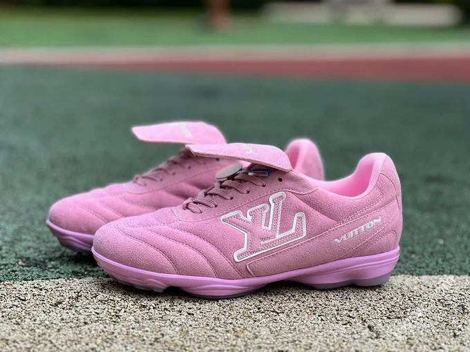 LV Soccer Shoes Pink LOUIS VUITTON Footprint Soccer