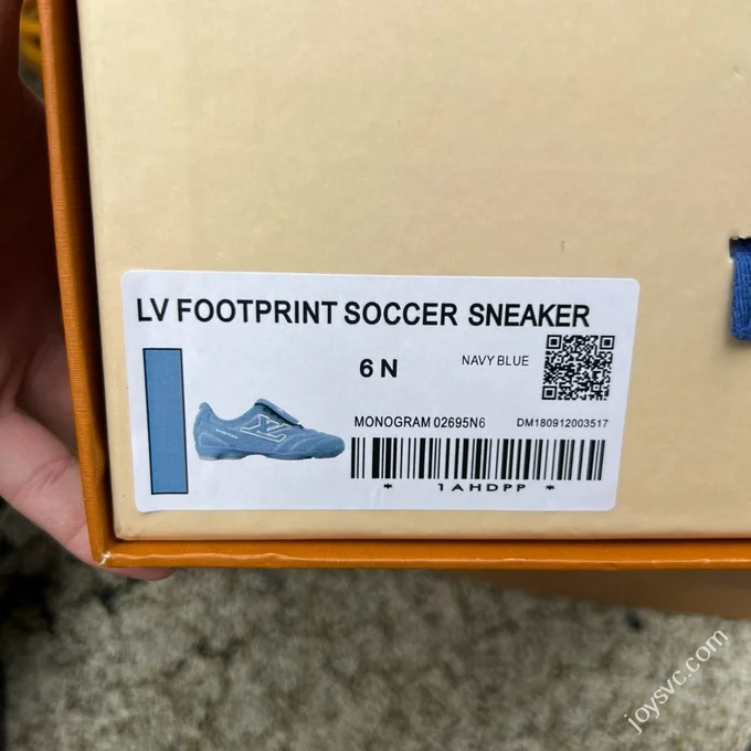 LV Soccer Shoes Blue LOUIS VUITTON Footprint Soccer