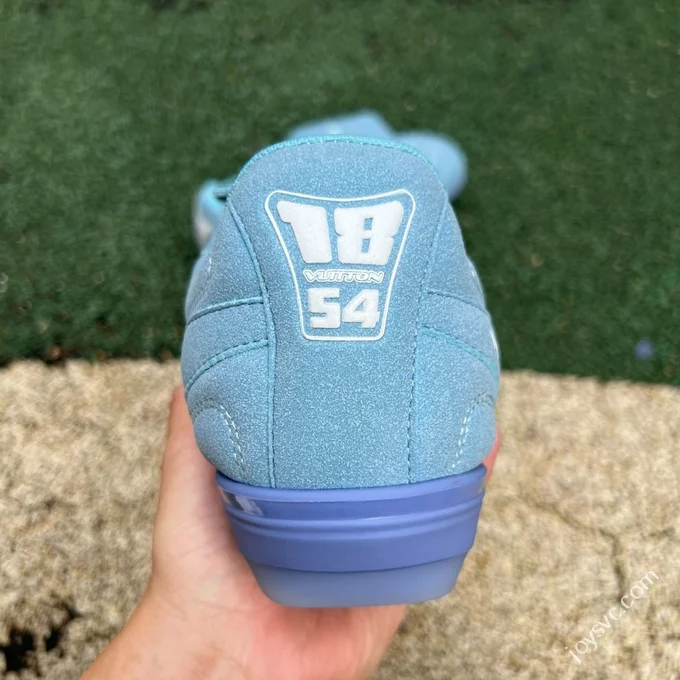 LV Soccer Shoes Blue LOUIS VUITTON Footprint Soccer