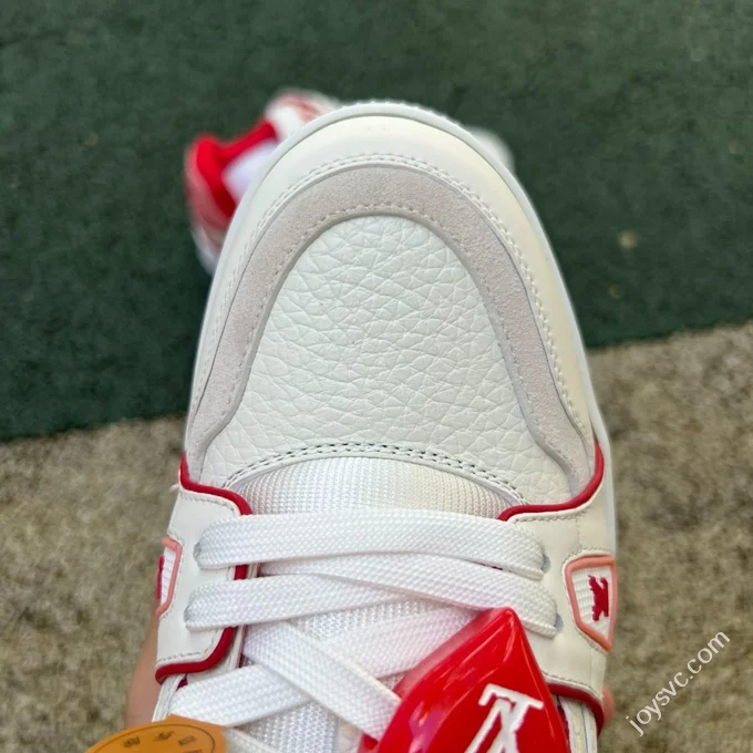 LOUIS VUITTON Trainer LV White Red