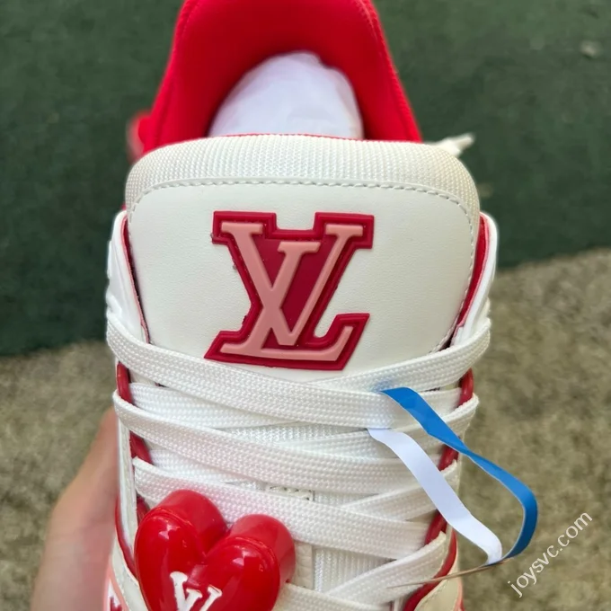 LOUIS VUITTON Trainer LV White Red
