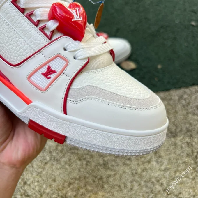 LOUIS VUITTON Trainer LV White Red