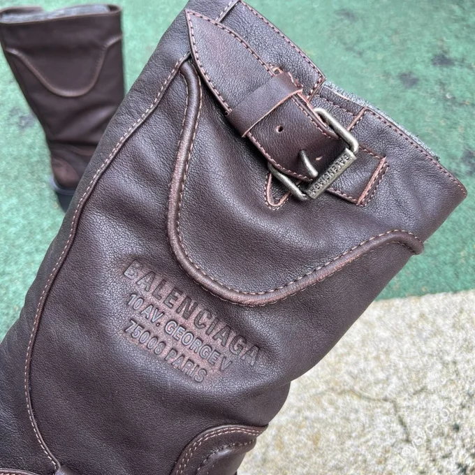 Balenciaga FW25 Venom Boots Retro Couple Style Motorcycle Boots