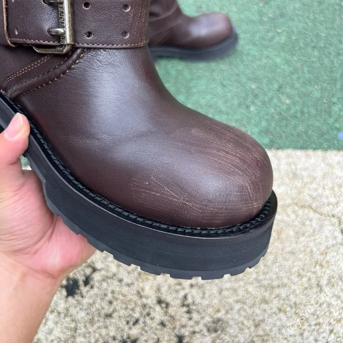 Balenciaga FW25 Venom Boots Retro Couple Style Motorcycle Boots
