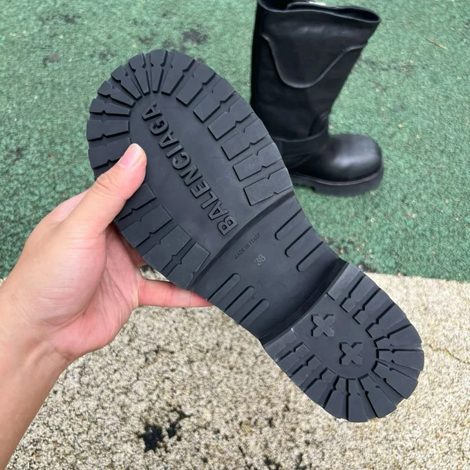 Balenciaga FW25 Venom Boots Retro Couple Style Motorcycle Boots