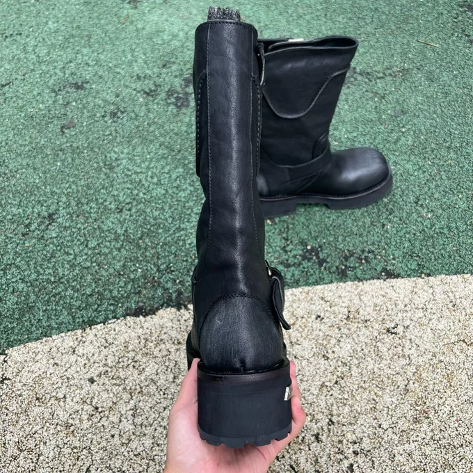 Balenciaga FW25 Venom Boots Retro Couple Style Motorcycle Boots
