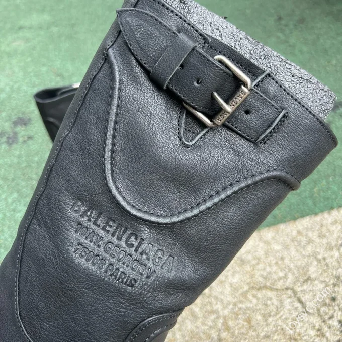 Balenciaga FW25 Venom Boots Retro Couple Style Motorcycle Boots