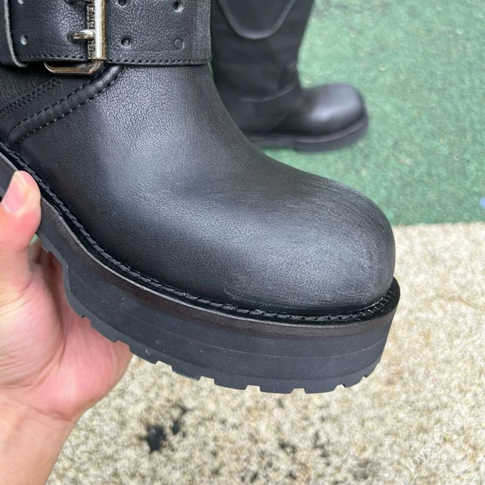 Balenciaga FW25 Venom Boots Retro Couple Style Motorcycle Boots